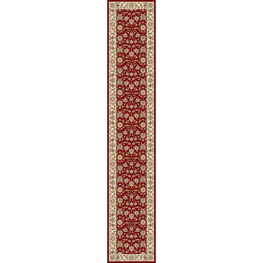 Safavieh LNH312A-216 Lyndhurst Red and Ivory Rectangular Indoor Machine-Made Runner (Common: 2 x 16; Actual: 27-in W x 192-in L x 0.5-ft Dia)