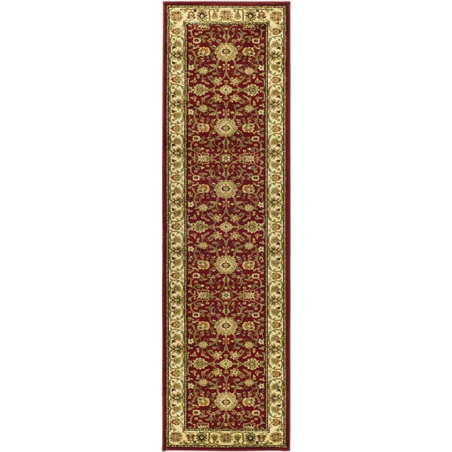 Safavieh Lyndhurst Sarouk Red Ivory Indoor Oriental Runner Safavieh Lyndhurst Sarouk Red Ivory Indoor Oriental Runner Common 2 X 14
