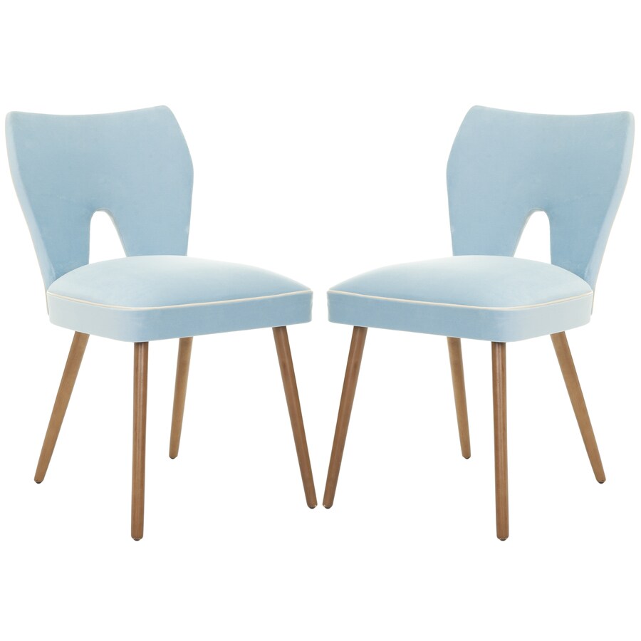 Safavieh MCR4603A-SET2 Set of 2 Mercer Blue Side Chairs