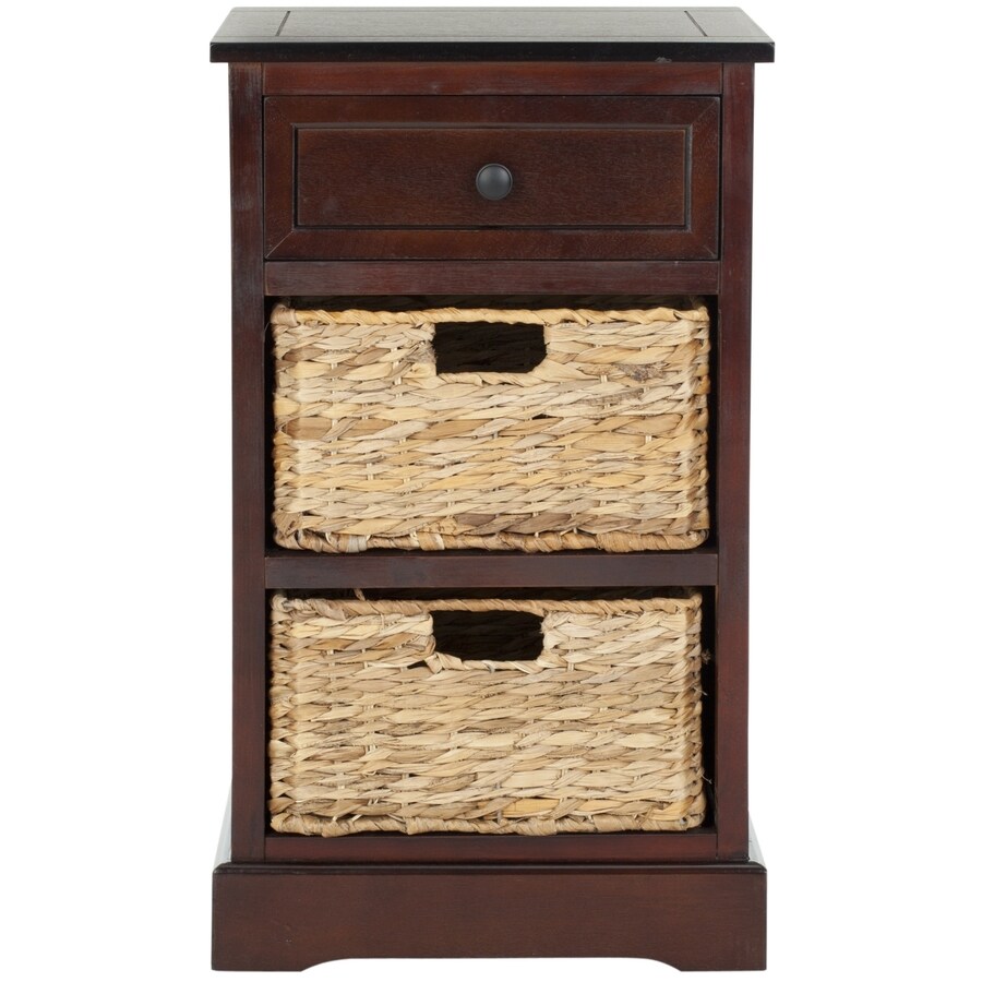Safavieh Carrie Dark Cherry Wood End Table At Lowes Com