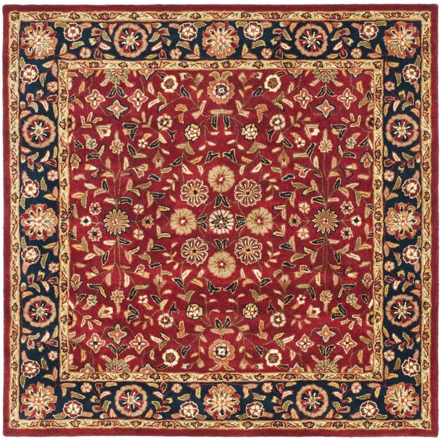 Safavieh Heritage Visak Red Navy Square Indoor Handcrafted