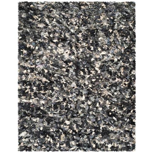 Safavieh Rio Shag Gray/Multi Rectangular Indoor Handcrafted Area Rug