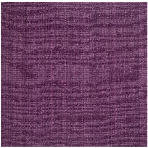 Safavieh Natural Fiber Bellport 6 x 6 Purple Square Indoor Solid