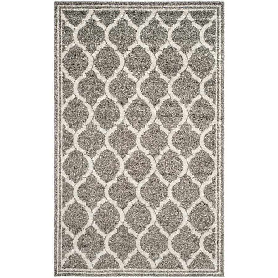 Safavieh Tilles Dark Gray Beige Indoor Outdoor Area Rug Common Safavieh Tilles Dark Gray Beige Indoor Outdoor Area Rug Common 6 X