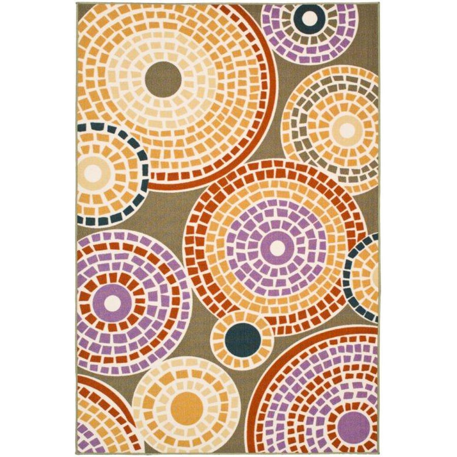 Safavieh MTP524-4791-3 Metropolis 39-in x 60-in Rectangular Green Geometric Accent Rug