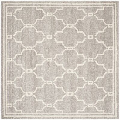 Safavieh Amherst Marion Gray Ivory Square Indoor Outdoor Area Rug