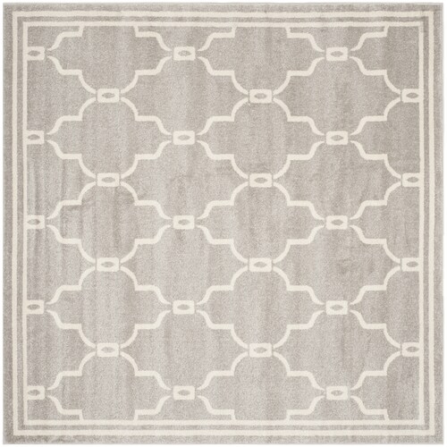 Safavieh Amherst Marion Gray Ivory Square Indoor Outdoor Area Rug