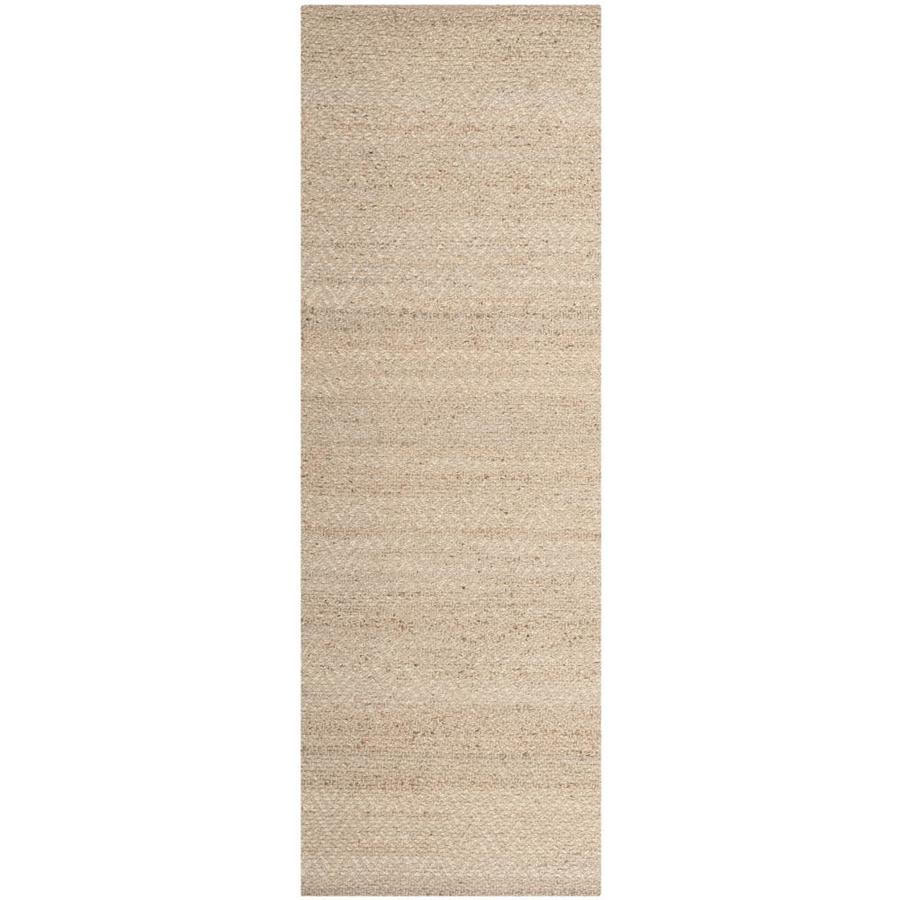 Safavieh Natural Fiber Lucia 2 x 9 Natural Indoor Chevron Coastal Handcrafted Runner in the Rugs