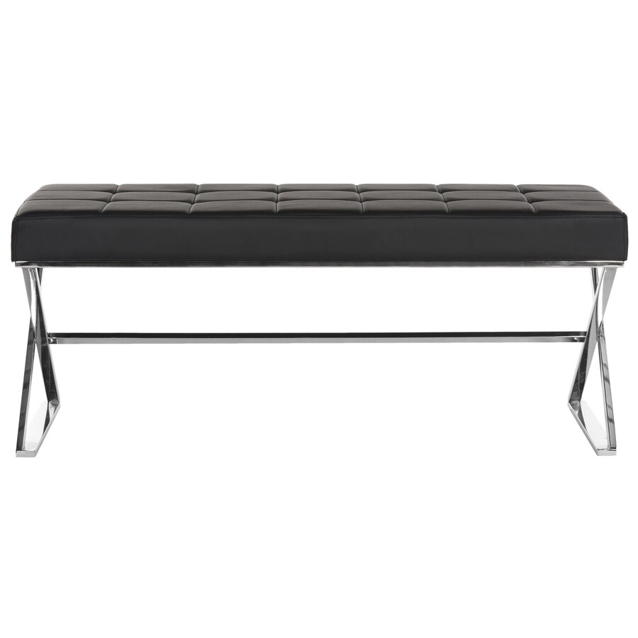 Safavieh Micha Modern Black Accent Bench At Lowes Com