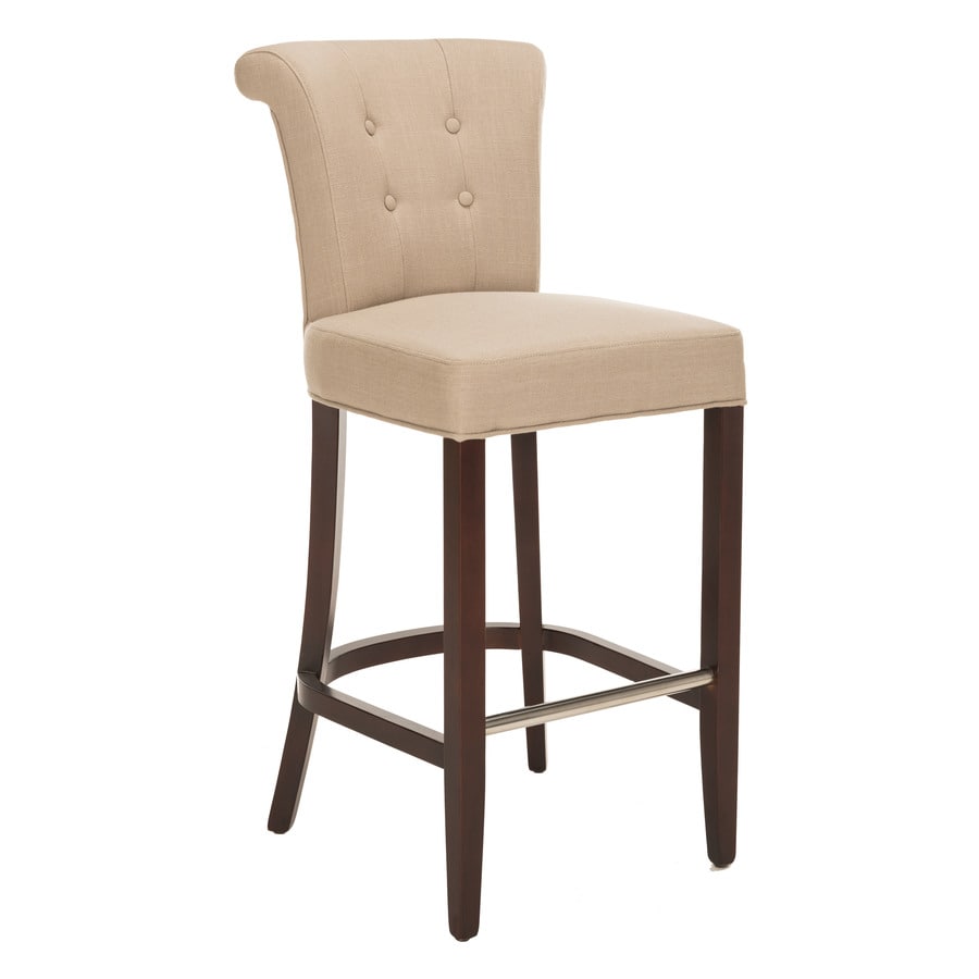 Safavieh Addo Bar Stool True Taupe Bar Stool at Lowes.com