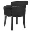 Safavieh 22.8-in H Black Round Makeup Vanity Stool at Lowes.com