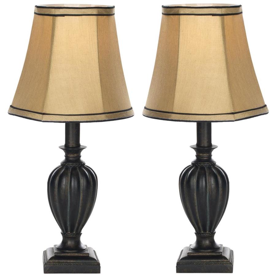 Safavieh Gemma 2-Piece Lamp Set with Off-White Shades at Lowes.com