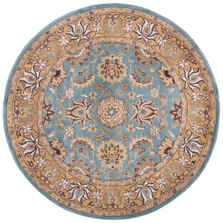 Safavieh Heritage Tekke Blue/Gold Round Indoor Handcrafted Oriental
