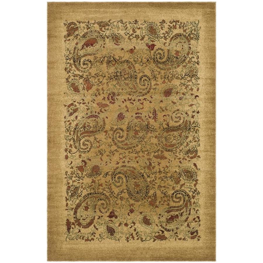 Safavieh Lyndhurst Paisley Life Beige/Multi Rectangular Indoor Machine-Made Vintage Area Rug (Common: 5 x 8; Actual: 5.3-ft W x 7.5-ft L)