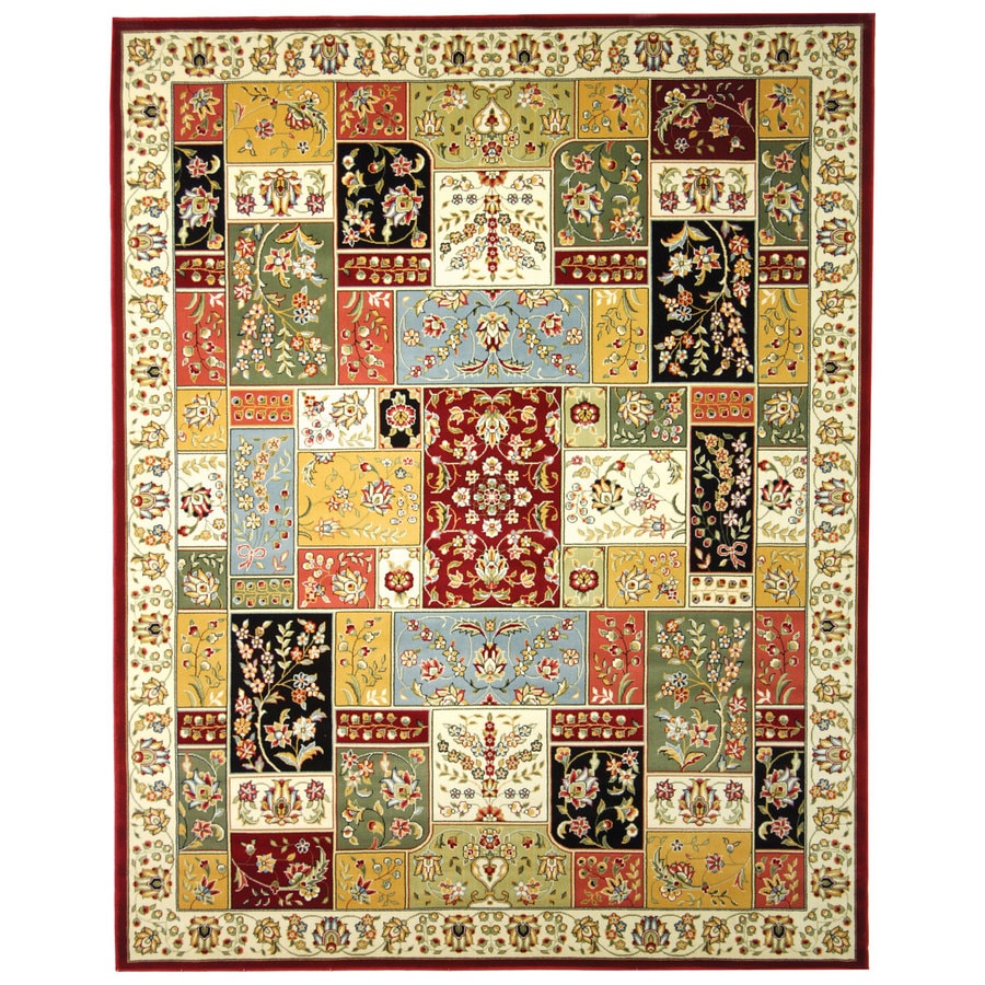 Safavieh Lyndhurst Omni Multi/Ivory Rectangular Indoor Machine-Made Oriental Area Rug (Common: 9 x 12; Actual: 9-ft W x 12-ft L)