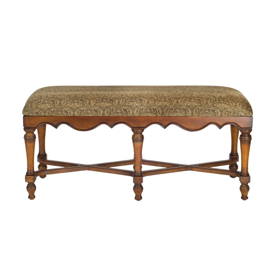 Safavieh American Home Brown Paisley Indoor Accent Bench At Lowes Safavieh American Home Brown Paisley Indoor Accent Bench