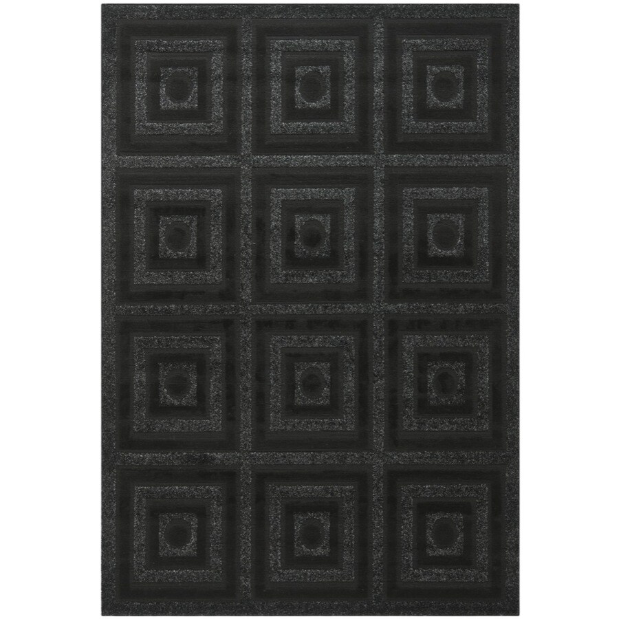 Safavieh YRK1610-8590-3 York 31-in x 60-in Rectangular Gray Geometric Accent Rug