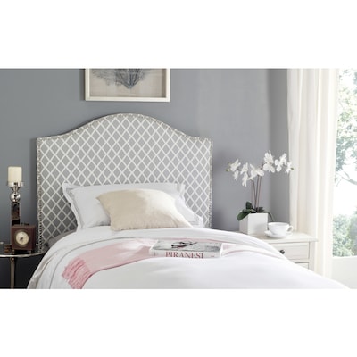 Safavieh Connie Gray White Twin Synthetic Upholstered Safavieh Connie Gray White Twin Synthetic Upholstered