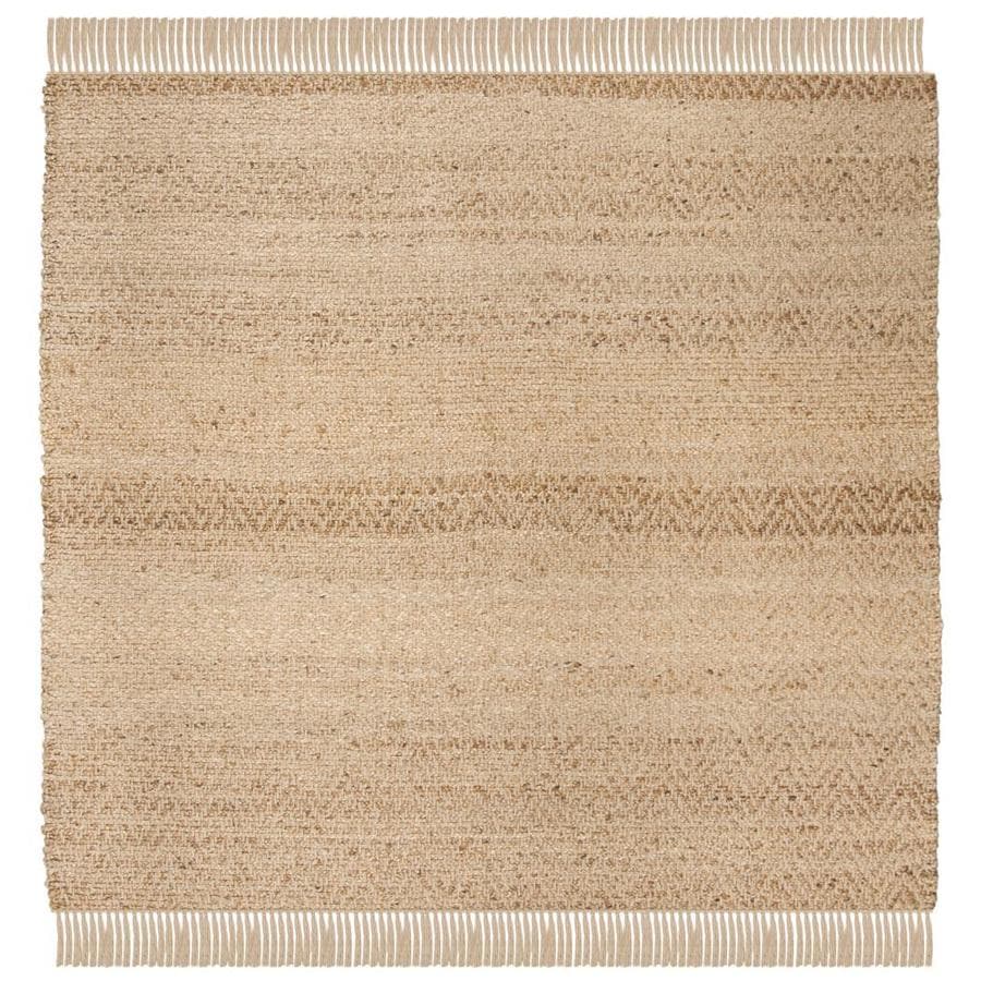 Safavieh Natural Fiber Lucia Square Indoor Handcrafted Safavieh Natural Fiber Lucia Square Indoor Handcrafted Coastal Area Rug Common 4 X