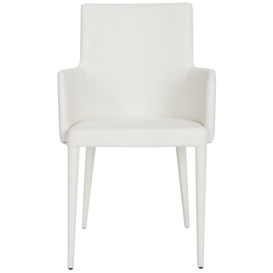 Safavieh Summerset Casual Taupe Faux Leather Accent Chair In The Chairs Department At Lowes Com