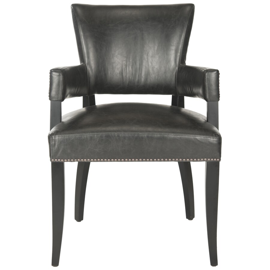 Safavieh Desa Contemporary/Modern Faux Leather Upholstered Dining Arm