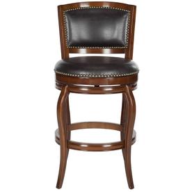 Bar Stools At Lowes Safavieh Pasquale Lodge Walnut Brown Bar Stool