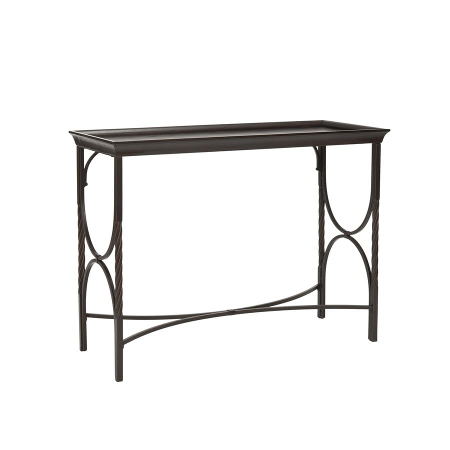 American Home Antique Pewter Pine Rectangular Console and Sofa Table