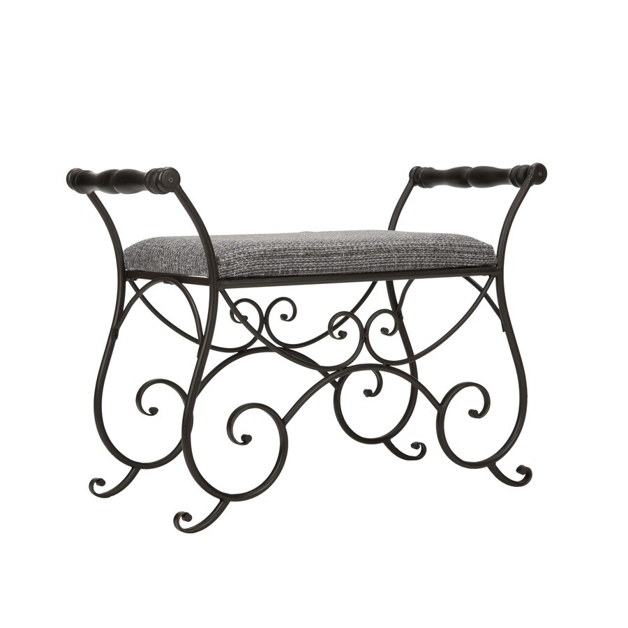 Safavieh American Home Black Iron Indoor Entryway Bench At Lowes Com