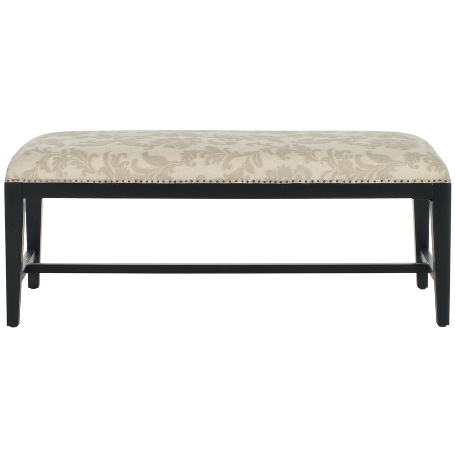 Safavieh Zambia Modern Taupe Beige Accent Bench At Lowes Com