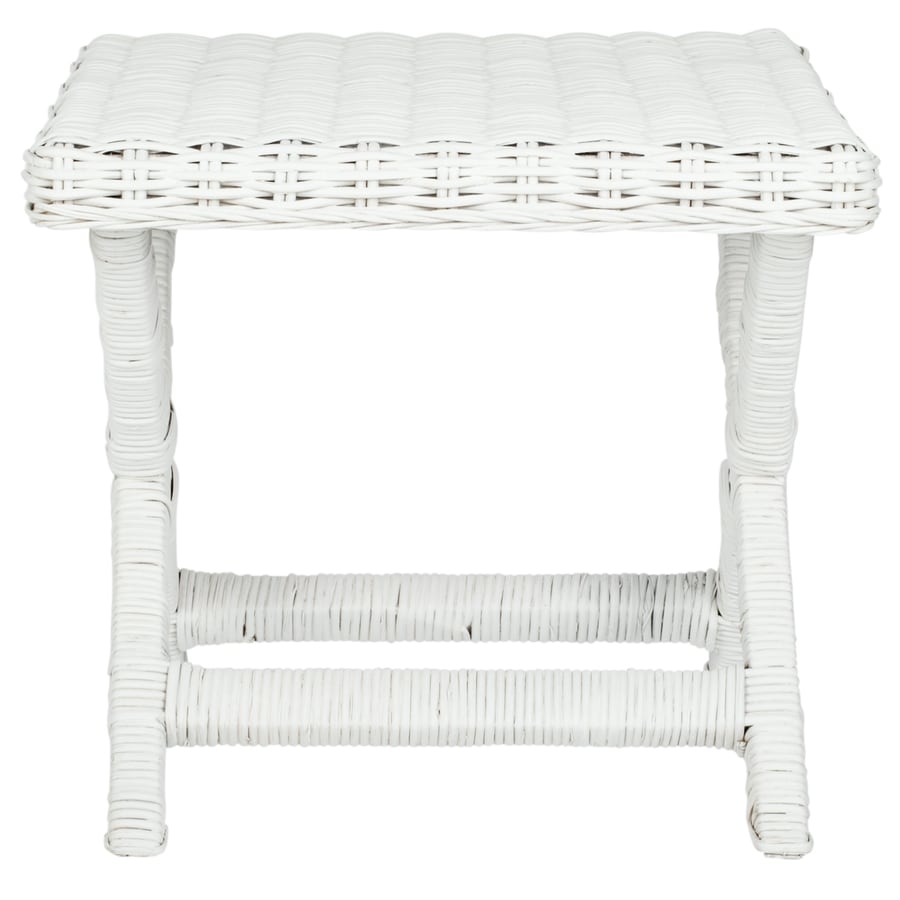Safavieh Manor Coastal White Accent Bench at Lowes.com