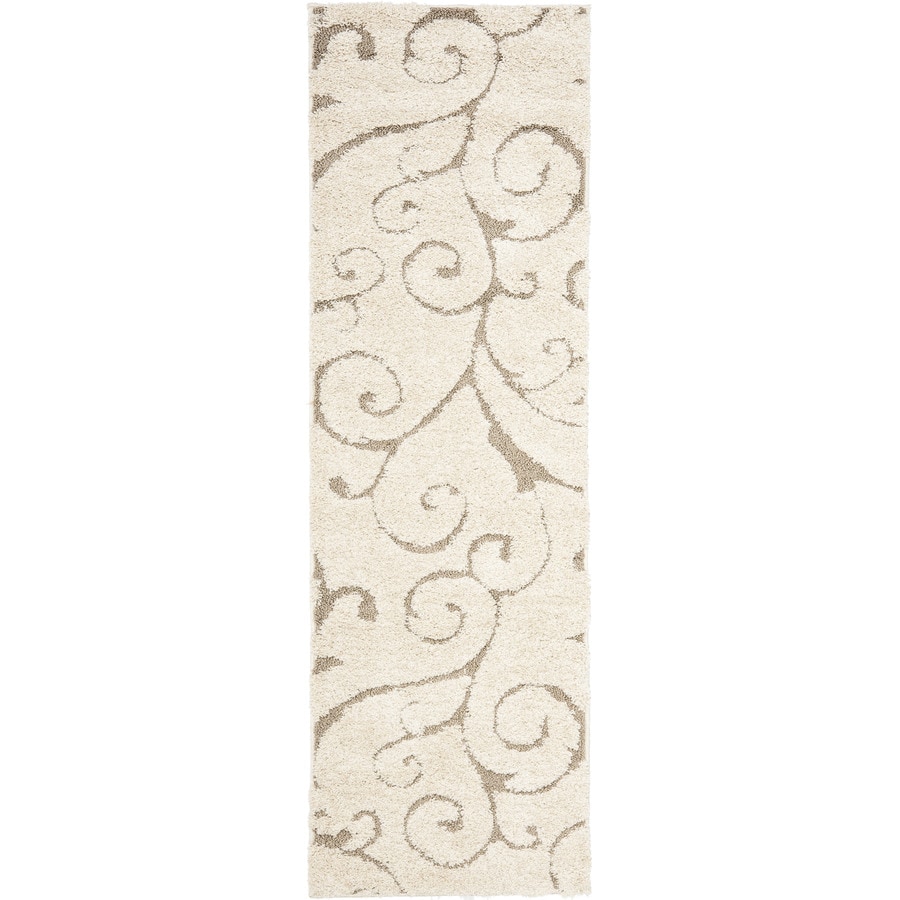 Safavieh Florida Scroll Cream Beige Indoor Tropical Runner Safavieh Florida Scroll Cream Beige Indoor Tropical Runner Common 2 X 10