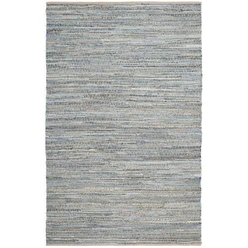 Safavieh Cape Cod Dartmouth 6 x 9 Natural/Blue Indoor Chevron Coastal