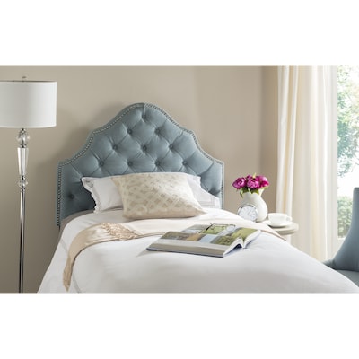 Safavieh Arebelle Blue Twin Synthetic Upholstered Headboard Safavieh Arebelle Blue Twin Synthetic Upholstered Headboard