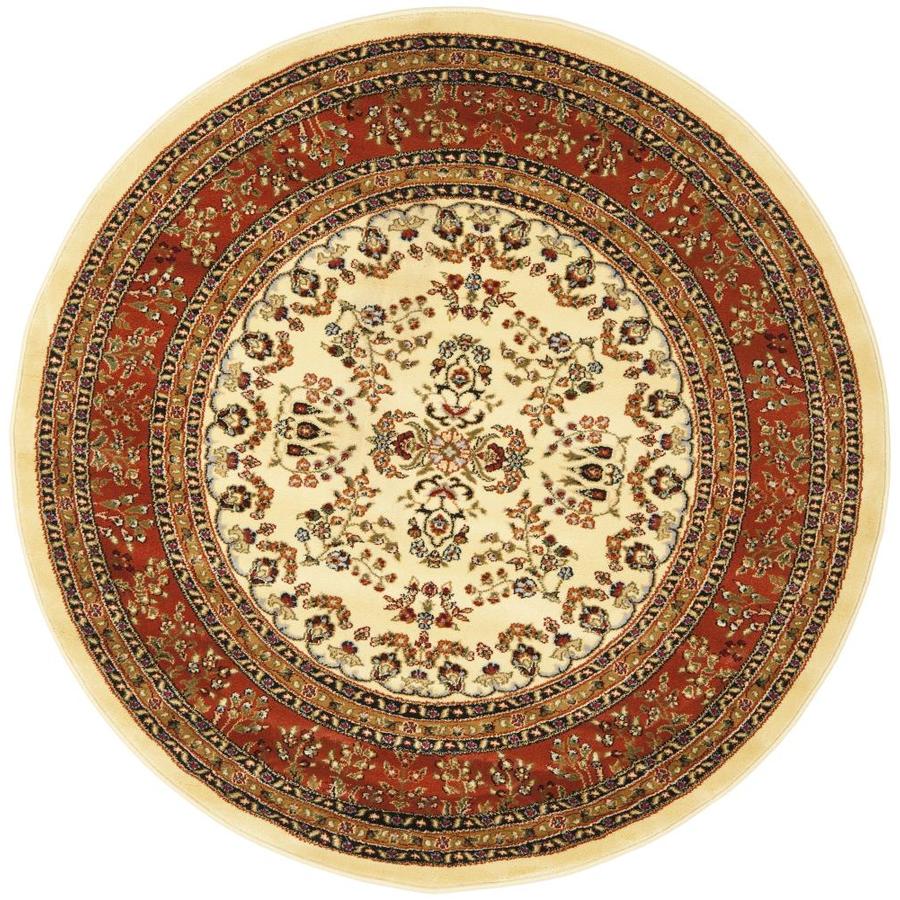 Safavieh Lyndhurst Hamadan Ivory Rust Round Indoor Area Rug Common Safavieh Lyndhurst Hamadan Ivory Rust Round Indoor Area Rug Common 5 X Actual 3 Ft Dia