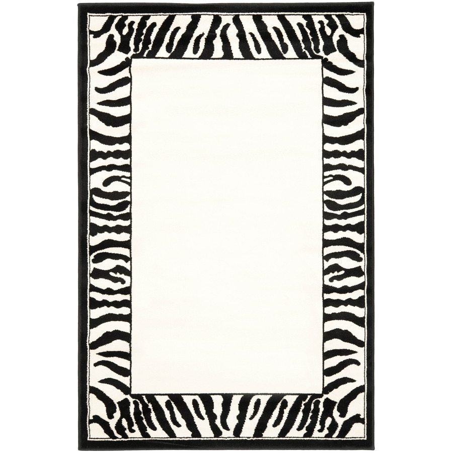 Safavieh LNH227A-4 Lyndhurst 4 x 6 Light Blue/Ivory Animal Print Area Rug