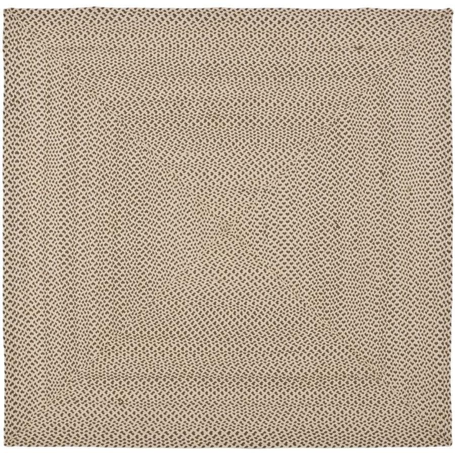 Safavieh Braided M Beige Brown Square Indoor Handcrafted Safavieh Braided M Beige Brown Square Indoor Handcrafted Coastal Area Rug Common 6
