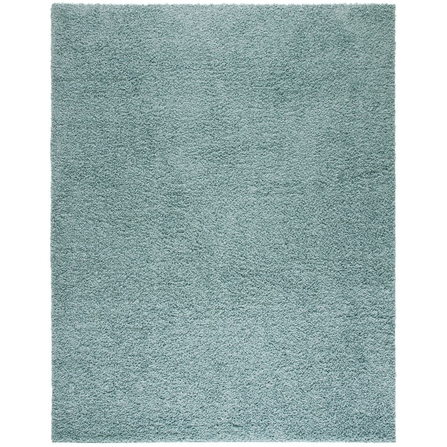 Safavieh Athens Shag 8 x 10 Seafoam Solid Moroccan Area Rug in the Rugs ...