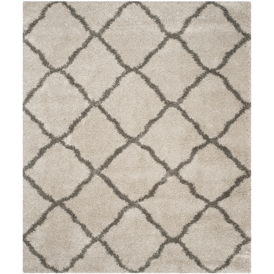 Safavieh Belize Denby Shag Taupe/Gray Indoor Moroccan Area Rug (Common: 8 x 10; Actual: 8-ft W x 10-ft L)