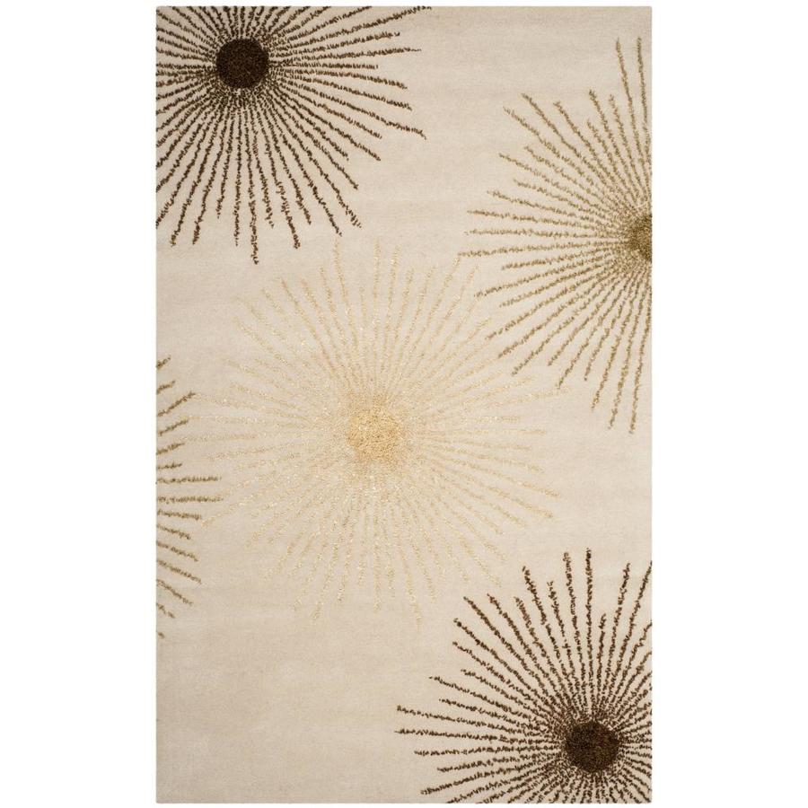 Safavieh Soho Red And Ivory Rectangular Indoor Tufted Area Rug Safavieh Soho Red And Ivory Rectangular Indoor Tufted Area Rug Common 5 X 8