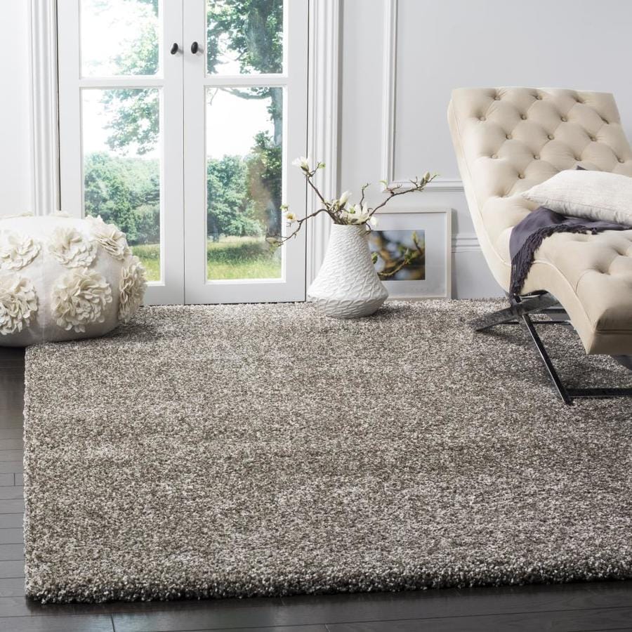 Safavieh Milan Shag Gray Indoor Area Rug (Common: 10 x 14; Actual: 10 ...