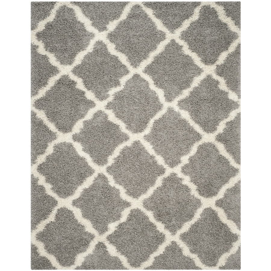 Safavieh Dallas Gray Ivory Indoor Moroccan Area Rug Safavieh Dallas Gray Ivory Indoor Moroccan Area Rug Common 9 X 12