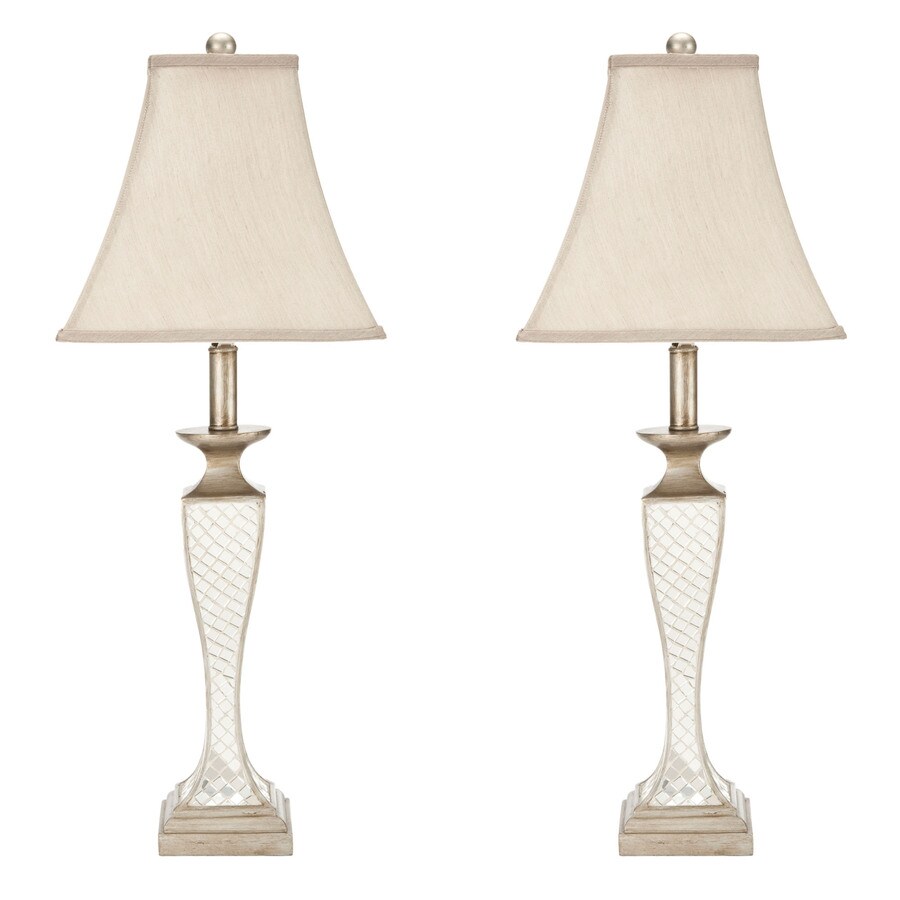 mirrored lamp set