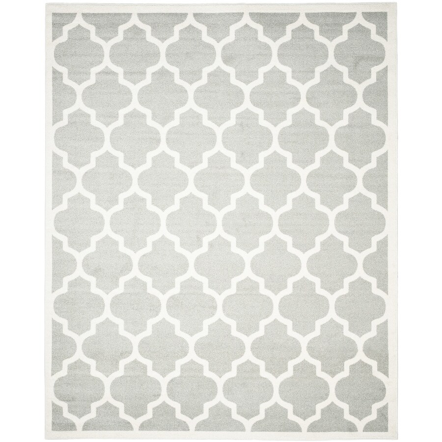 Safavieh Barret Light Gray Beige Indoor Outdoor Area Rug Safavieh Barret Light Gray Beige Indoor Outdoor Area Rug Common 8 X