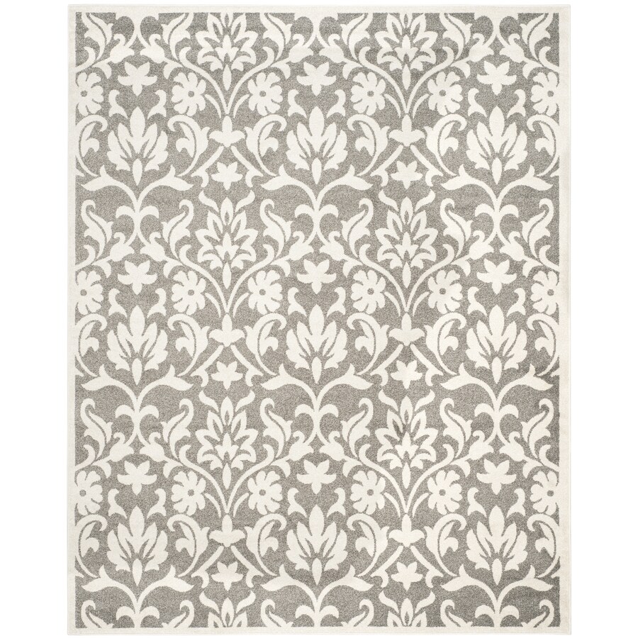 Safavieh Amherst Bouquet Dark Gray Beige Indoor Outdoor Safavieh Amherst Bouquet Dark Gray Beige Indoor Outdoor Moroccan Area Rug Common