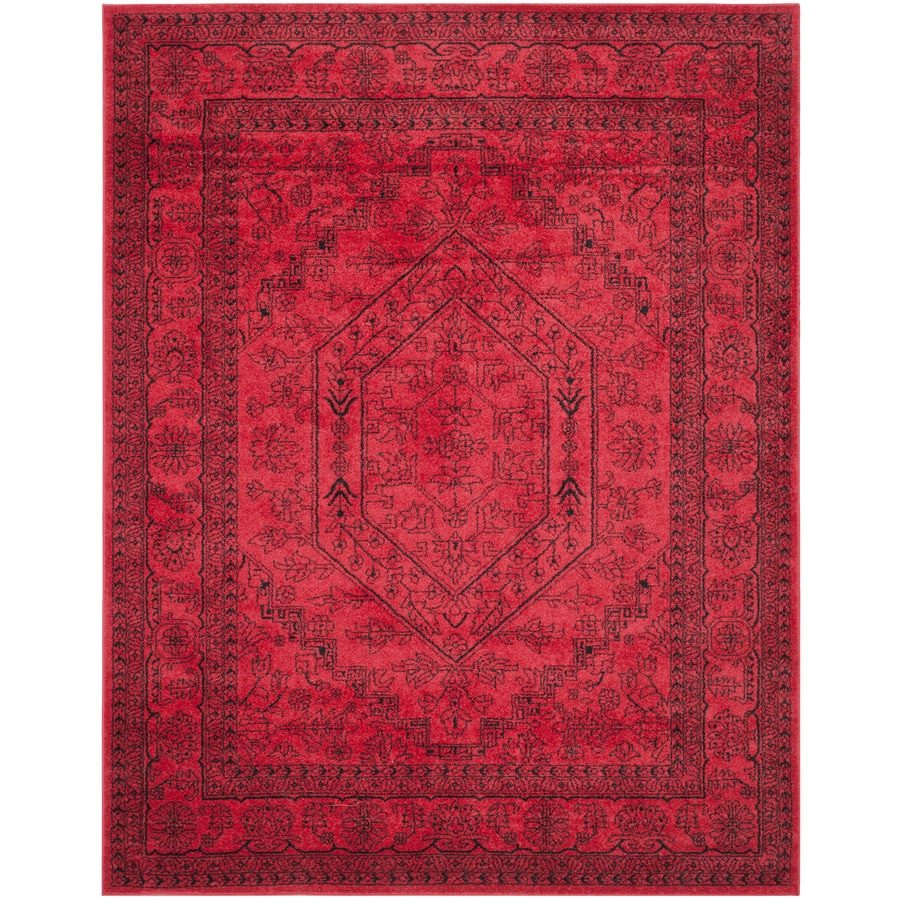 Safavieh Adirondack Herati Red/Black Indoor Lodge Area Rug 9 x