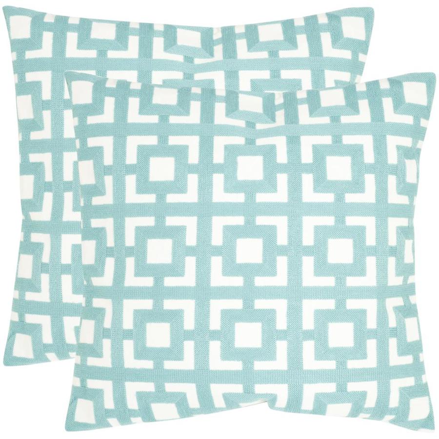 Safavieh Emily 2 Piece 22 In W X 22 In L Turquoise Indoor Decorative   683726937951 