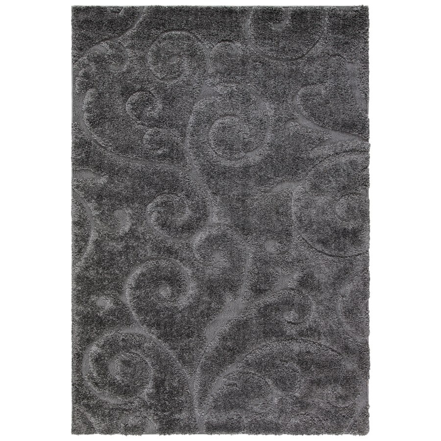Safavieh Florida Scroll Gray Indoor Tropical Area Rug Safavieh Florida Scroll Gray Indoor Tropical Area Rug Common 4 X 6