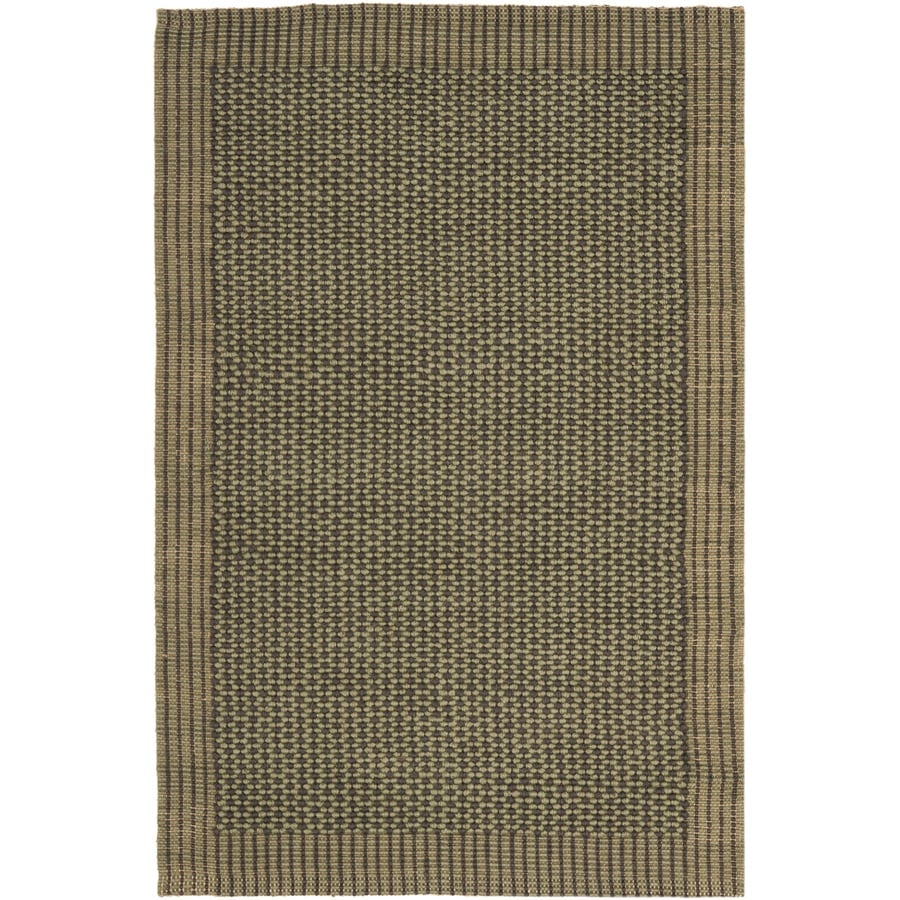 Safavieh Natural Fiber Macari 4 X 6 Charcoal Green Stripe Coastal Handcrafted Area Rug In The Rugs Department At Lowes Com