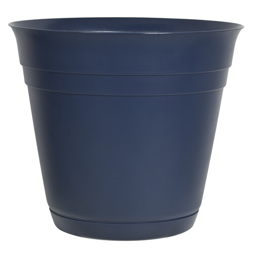 14in H x 16in W x 16in D Navy Indoor/Outdoor Planter in the Pots