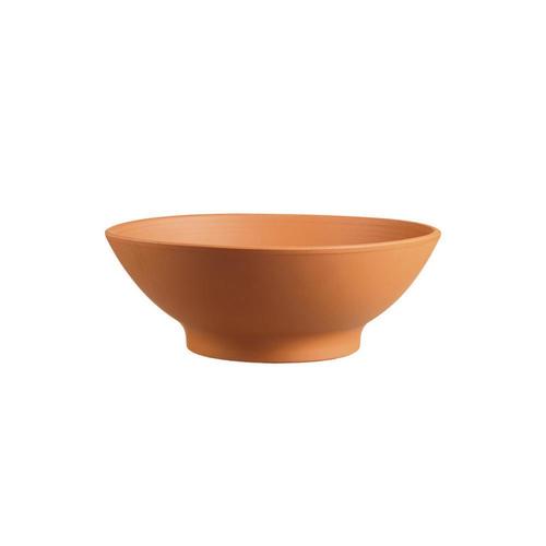 12.4-in W x 4.72-in H Teracotta Terracotta Low Bowl ...